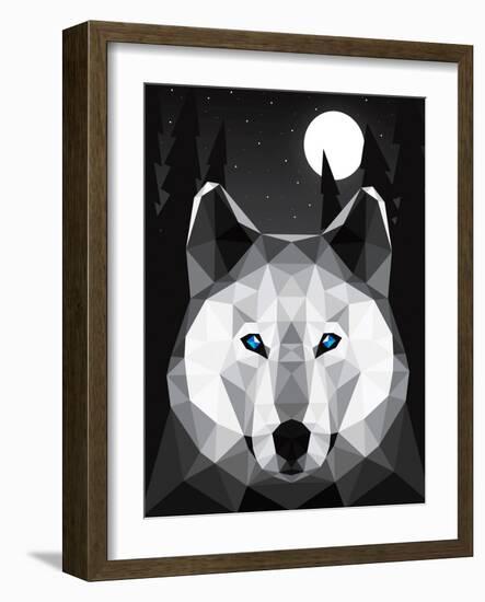 Tundra Wolf-Davies Babies-Framed Art Print