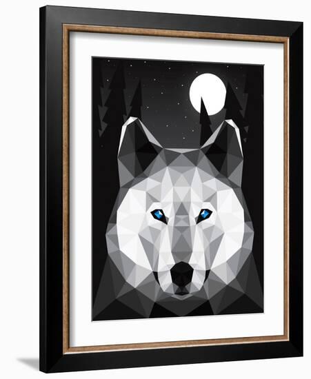 Tundra Wolf-Davies Babies-Framed Art Print