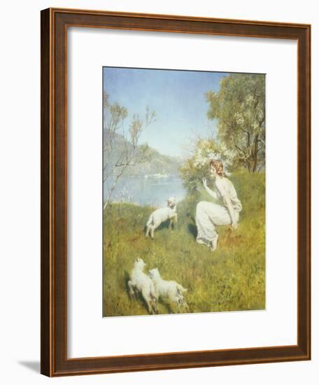 Tune for the Lambs-John Collier-Framed Giclee Print