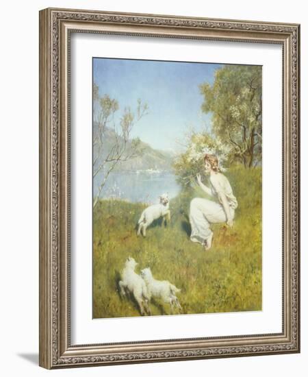 Tune for the Lambs-John Collier-Framed Giclee Print