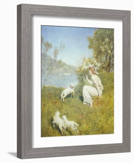 Tune for the Lambs-John Collier-Framed Giclee Print