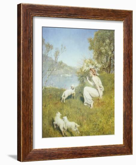 Tune for the Lambs-John Collier-Framed Giclee Print