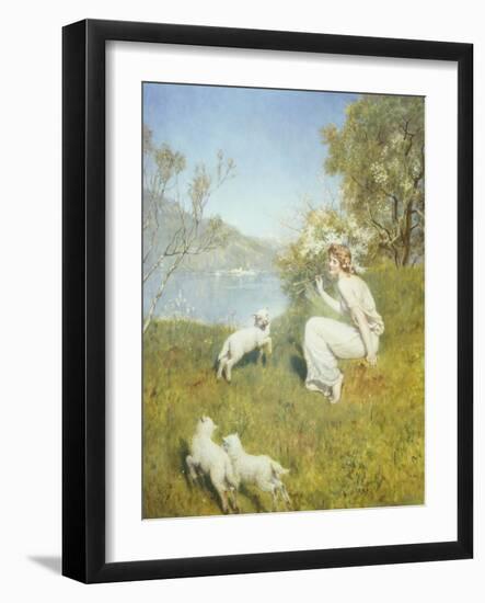 Tune for the Lambs-John Collier-Framed Giclee Print