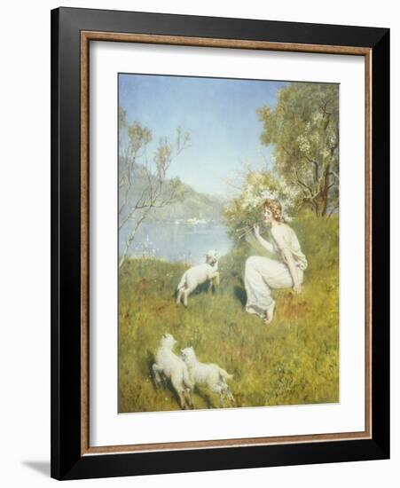 Tune for the Lambs-John Collier-Framed Giclee Print