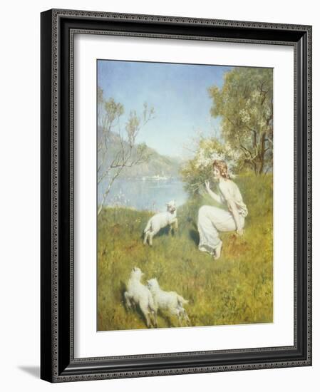 Tune for the Lambs-John Collier-Framed Giclee Print