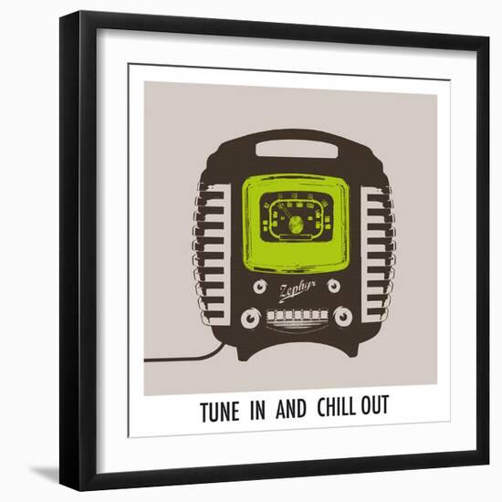 Tune In and Chill Out-Ben James-Framed Giclee Print