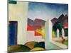 Tunesische Landschaft (Tunisian landscape). Oil on canvas.-August Macke-Mounted Giclee Print