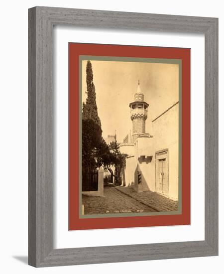 Tunis, a Mosque, Tunisia-Etienne & Louis Antonin Neurdein-Framed Giclee Print