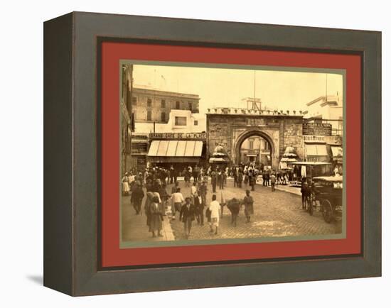 Tunis, La Porte De France, Tunisia-Etienne & Louis Antonin Neurdein-Framed Premier Image Canvas