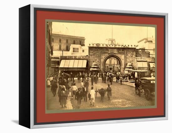 Tunis, La Porte De France, Tunisia-Etienne & Louis Antonin Neurdein-Framed Premier Image Canvas