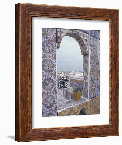 Tunis Ornate tiles on rooftop, Tunisia-Alan Klehr-Framed Photographic Print