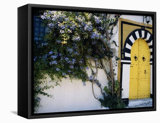 Tunis, Sidi Bou Said, A Decorative Doorway of a Private House, Tunisia-Amar Grover-Framed Premier Image Canvas