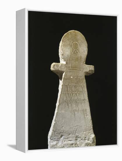 Tunisia, Carthage, Tophet, Votive Stele with an Inscription to Goddess Tanit-null-Framed Premier Image Canvas