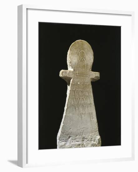 Tunisia, Carthage, Tophet, Votive Stele with an Inscription to Goddess Tanit-null-Framed Giclee Print