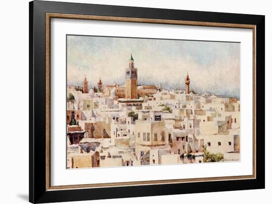 Tunisia, Tunis View 1912-Frances E Nesbitt-Framed Premium Giclee Print