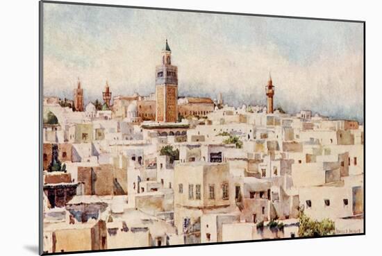 Tunisia, Tunis View 1912-Frances E Nesbitt-Mounted Art Print