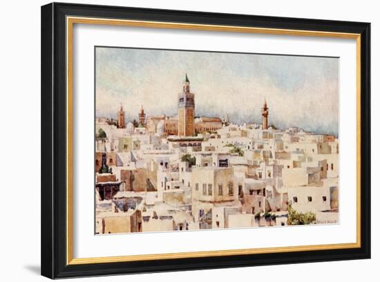 Tunisia, Tunis View 1912-Frances E Nesbitt-Framed Art Print