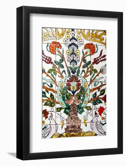 Tunisian Ceramic Tile, Tunisia, North Africa-Nico Tondini-Framed Photographic Print