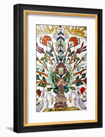 Tunisian Ceramic Tile, Tunisia, North Africa-Nico Tondini-Framed Photographic Print