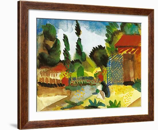 Tunisian Landscape, 1914-Auguste Macke-Framed Art Print