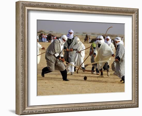 Tunisian Men Play Oggaf-null-Framed Photographic Print