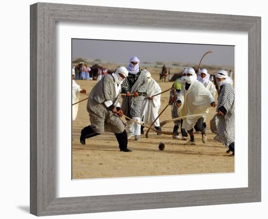 Tunisian Men Play Oggaf-null-Framed Photographic Print