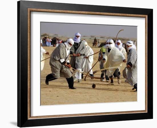 Tunisian Men Play Oggaf-null-Framed Photographic Print