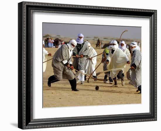 Tunisian Men Play Oggaf-null-Framed Photographic Print