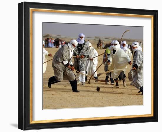 Tunisian Men Play Oggaf-null-Framed Photographic Print