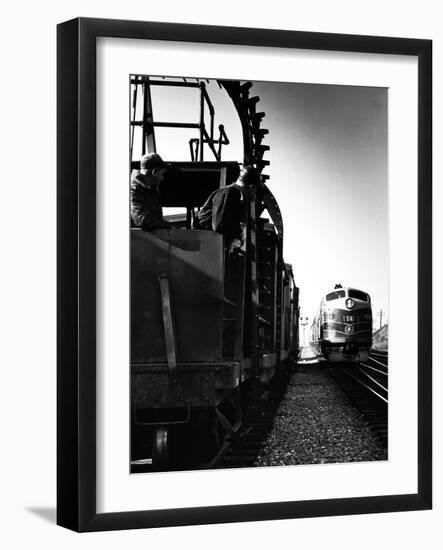 Tunnel Clearance Car: the B&O No. Ce-15: the Leaping Lena-null-Framed Photographic Print