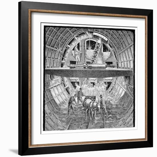 Tunnel Construction, 19th Century-Science Photo Library-Framed Photographic Print