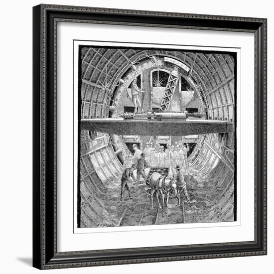 Tunnel Construction, 19th Century-Science Photo Library-Framed Photographic Print