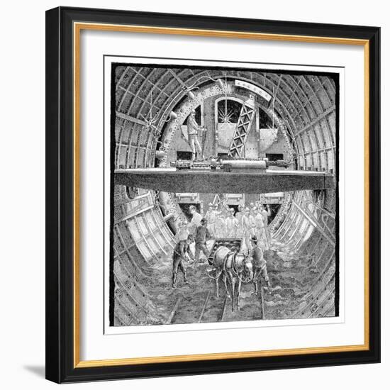 Tunnel Construction, 19th Century-Science Photo Library-Framed Photographic Print