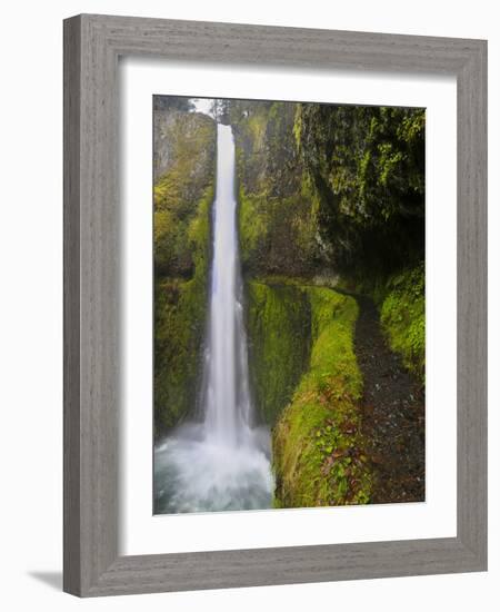 Tunnel Falls on Eagle Creek, Columbia Gorge, Oregon, USA-Gary Luhm-Framed Photographic Print