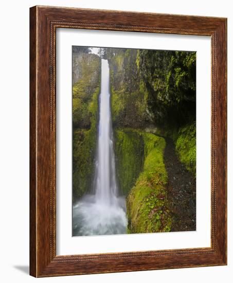 Tunnel Falls on Eagle Creek, Columbia Gorge, Oregon, USA-Gary Luhm-Framed Photographic Print