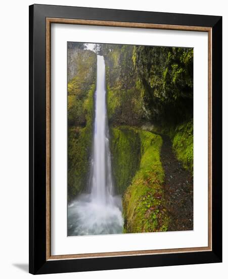 Tunnel Falls on Eagle Creek, Columbia Gorge, Oregon, USA-Gary Luhm-Framed Photographic Print