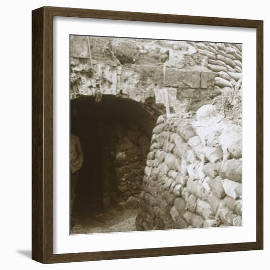 Tunnel, Mt Casque, France, c1914-c1918-Unknown-Framed Photographic Print