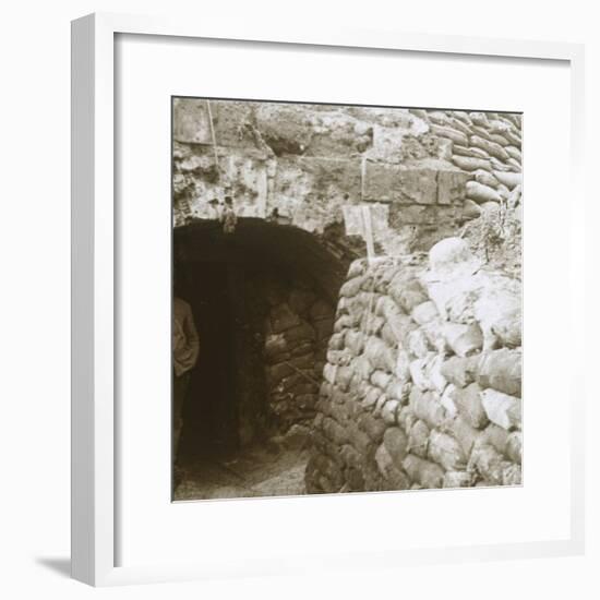 Tunnel, Mt Casque, France, c1914-c1918-Unknown-Framed Photographic Print