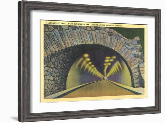 Tunnel on Columbia River Highway, Oregon-null-Framed Art Print