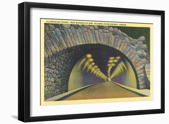 Tunnel on Columbia River Highway, Oregon-null-Framed Art Print