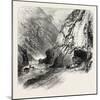 Tunnel on the St. Gothard Road, Near Andermatt, Switzerland, the Passes of the Alps, 19th Century-null-Mounted Giclee Print