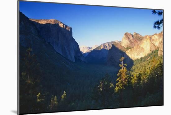 Tunnel View of the Yosemite Valley California-George Oze-Mounted Photographic Print