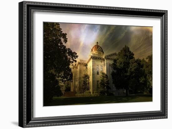 Tupelo Mississippi Courthouse-Jai Johnson-Framed Giclee Print