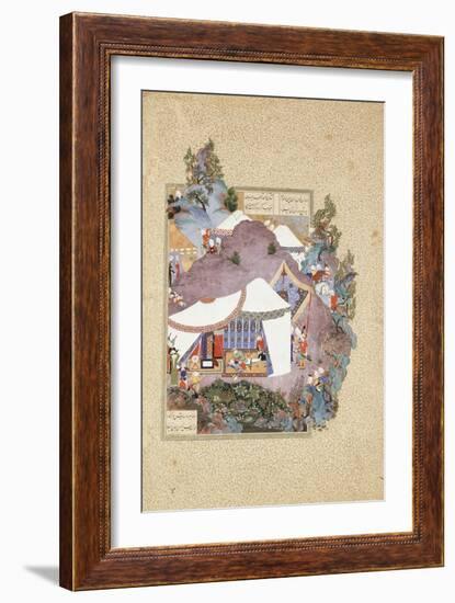 Tur Beheads Iraj, C.1530-35-Sultan Muhammad-Framed Giclee Print