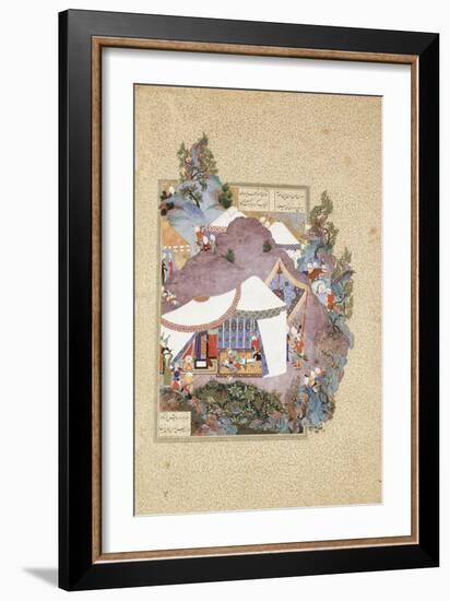 Tur Beheads Iraj, C.1530-35-Sultan Muhammad-Framed Giclee Print