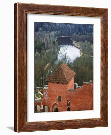 Turaida Castle by Gauja River, Sigulda, Latvia-Keren Su-Framed Photographic Print