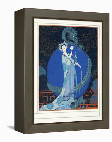 Turandot Princesse De Chine, from Personages De Comedie, Pub. 1922 (Pochoir Print)-Georges Barbier-Framed Premier Image Canvas