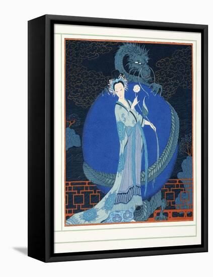 Turandot Princesse De Chine, from Personages De Comedie, Pub. 1922 (Pochoir Print)-Georges Barbier-Framed Premier Image Canvas