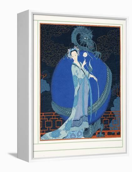 Turandot Princesse De Chine, from Personages De Comedie, Pub. 1922 (Pochoir Print)-Georges Barbier-Framed Premier Image Canvas