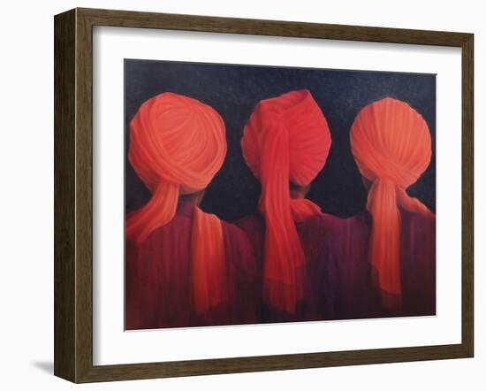 Turban Triptych, 2005-Lincoln Seligman-Framed Giclee Print